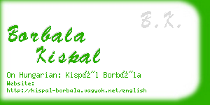 borbala kispal business card